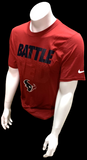 Nike Dri Fit Men's Houston Texans Battle Red Short Sleeve Shirt NFL Football