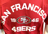 Nike NFL Team Apparel Men's San Francisco 49ers 1946 Red Short Sleeve Shirt L