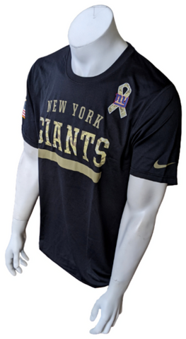 Nike Men's Dri-Fit New York Giants Salute To Service Black Shirt Size Large