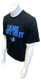 Nike Men's Detroit Lions Just Do It NFL Football Black Shirt Size Large