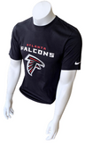 Nike NFL Team Apparel Men's Atlanta Falcons Black Short Sleeve Shirt Size Small