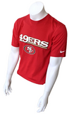 Nike NFL Team Apparel Men's San Francisco 49ers Red Short Sleeve Shirt Size M