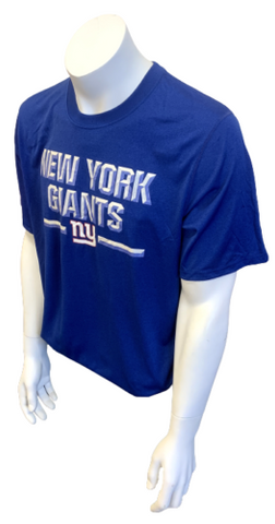 Nike Dri Fit Men's New York Giants Blue Short Sleeve NFL Shirt Size Large