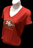 Nike Dri Fit Women's San Francisco 49ers Red Short Sleeve Shirt NFL T-Shirt