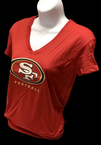 Nike Dri Fit Women's San Francisco 49ers Red Short Sleeve Shirt NFL T-Shirt