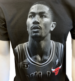 Adidas Men's Derrick Rose Chicago Bulls #1 Black Shirt Size Youth Large 14/16