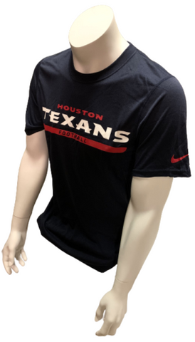 Nike Dri Fit Men's Houston Texans Football Navy Short Sleeve Shirt NFL T-Shirt