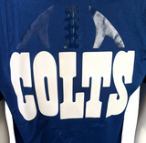 Nike Men's Dri-Fit Indianapolis Colts Football Blue Short Sleeve Shirt Size S