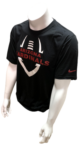 Nike Dri Fit Men's Arizona Cardinals Black Short Sleeve Shirt NFL Football