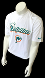 Nike NFL Team Apparel Men's Miami Dolphins White Short Sleeve Shirt Size Large