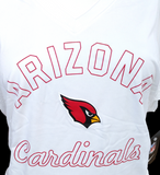 Nike Women's Dri-Fit Arizona Cardinals White Slim Fit Short Sleeve Shirt Size XL