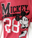 Disney Men's Mickey Mouse Since 1928 Red Short Sleeve Shirt Size M