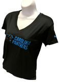 Nike Dri Fit Women's Carolina Panthers Black Short Sleeve Shirt NFL T-Shirt