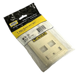 Hubbell FPL14H 4-Port Off White Premise Wiring Plate