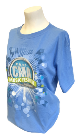 Anvil Women's 2011 CMA Music Festival 40th Fan Fair Nashville Blue Shirt Size M