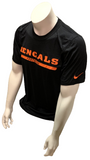 Nike Dri Fit Men's Cincinnati Bengals Black Short Sleeve Shirt NFL T-Shirt