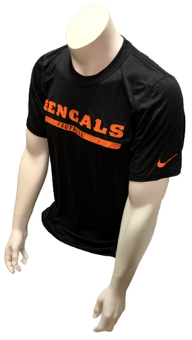 Nike Dri Fit Men's Cincinnati Bengals Black Short Sleeve Shirt NFL T-Shirt