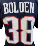 Nike Men's New England Patriots Brandon Bolden #38 Navy NFL Shirt Size Small