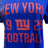 Nike Women's New York Giants Football 1925 Blue Slim Fit Shirt Size Large