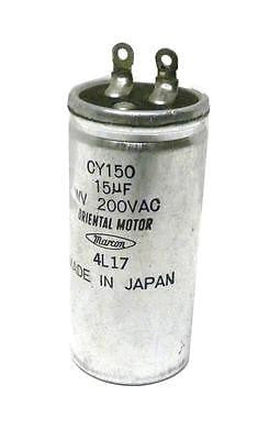 ORIENTAL MOTOR MARCON CY150 CAPACITOR 15 UF 200 VAC