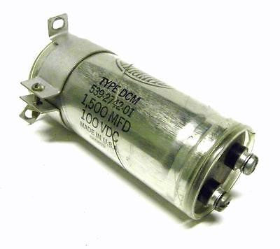 SANGAMD 539-2742-01 TYPE DCM CAPACITOR 1500 MFD 100 VDC  (2 AVAILABLE)