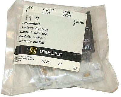 NEW SQUARE D AUXILIARY CONTACT BLOCK KIT MODEL 9421VZ20  (2 AVAILABLE)