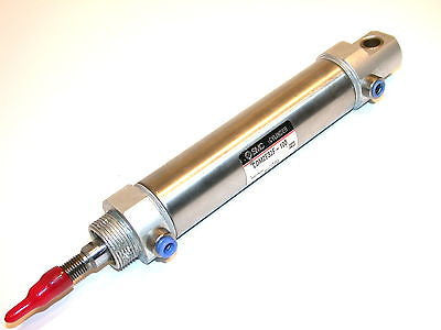 SMC 4" STROKE STAINLESS AIR CYLINDER CDM2E32F-100