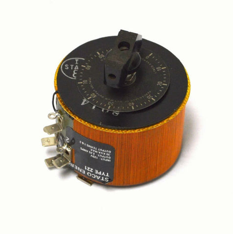 STACO ENERGY TYPE 221 VARIABLE TRANSFORMER 120 VAC @ 2.25 AMPS