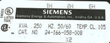 SIEMENS 24-166-058-00B TRANSFORMER .250 KVA (5 AVAILABLE)