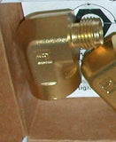 New Box of 4 Parker Brass 90 Degree Elbow Fittings