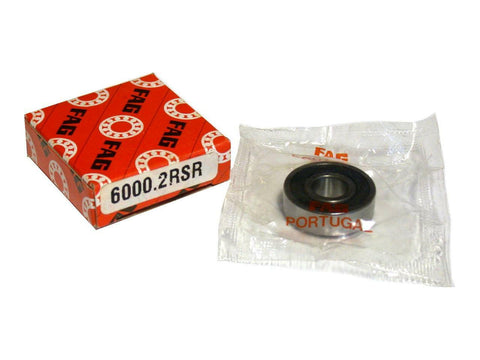 NEW IN BOX FAG DEEP GROOVE BALL BEARING 10MM X 26MM X 8MM 6000.2RSR (2 AVAIL.)