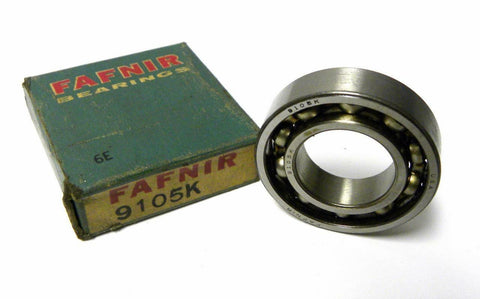 NEW IN BOX FAFNIR 9105K SINGLE ROW BALL BEARING 25 MM X 47 MM X 12 MM (5 AVAIL.)