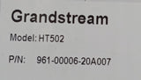 Grandstream HT502 Dual Port Analog Telephone Adapter
