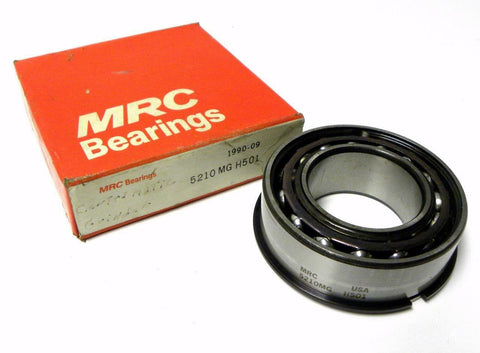 NEW MRC 5210 MG DOUBLE ROW BEARING W/ SNAP RING 50 MM X 90 MM X 30 MM (2 AVAIL)