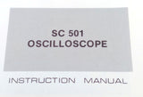 Tektronix SC 501 Oscilloscope Instruction Manual