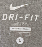 Nike Dri-Fit Men's Indianapolis Colts NFL Football Gray Shirt Size Large