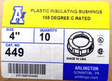 Arlington 449 4" Plastic Insulating Bushings 105°C Rated - Box of (10)