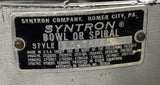 Syntron EB01C Vibratory Parts Feeder 115V Single Phase