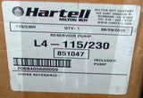 New Hartell Milton Roy  L4-115/230  SIngle Phase Reservoir Pump 115/230 VAC