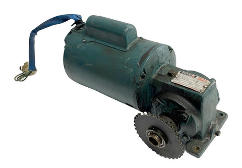 Reliance 48WG12A Gear Motor 1/4 HP 18:1 Ratio 1725 RPM 120V 1 Phase E54825 #3