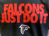 Nike Men's Atlanta Falcons Just Do It NFL Football Black Shirt Size Large