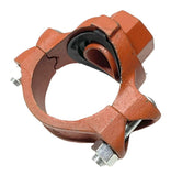 Gruvlok 7045 3" x 1-1/2" Ductile Iron Clamp-T W/ Grooved Branch 500 PSI Max