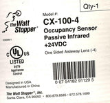 WattStopper CX-100-4 Passive Infrared Occupancy Sensor 24 VDC