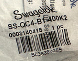 Swagelok SS-QC4-B1-400K2 Quick Connect Body 1/4" Bulkhead Tube Fitting Business & Industrial:Hydraulics, Pneumatics, Pumps & Plumbing:Fittings & Adapters:Pipe & Hose Fittings:Quick Couplers Swagelok   