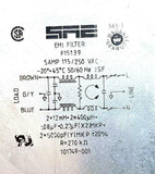 SAE F15139 EMI Filter 115/250 VAC 5 Amps