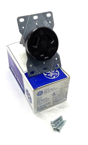 General Electric GE4132-3 Flush Dryer Receptacle 30 A 3 Pole (9 Available)