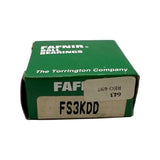 Fafnir FS3KDD Deep Groove Ball Bearing 0.375" x 0.875" x 0.281"