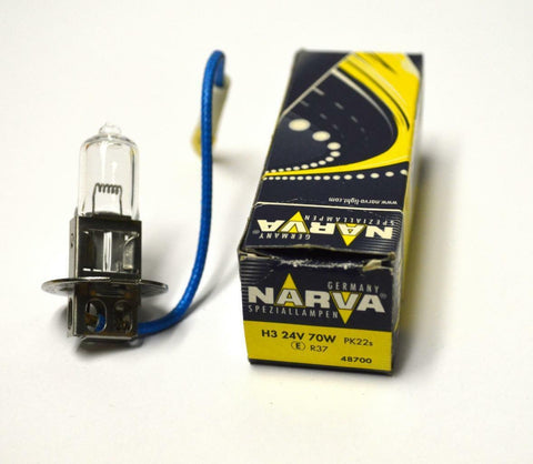 NEW NARVA H3 HEADLIGHT BULB 24 VOLTS 70 WATTS