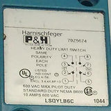 New P & H Harnischfeger Heavy Duty Limit Switch 2 N.O. 2 N.C. NO OPERATOR HEAD