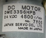 Japan Servo Co DME33S6HPB DC Motor w/ 6DG300 Gear Head 24 VDC 4500 RPM